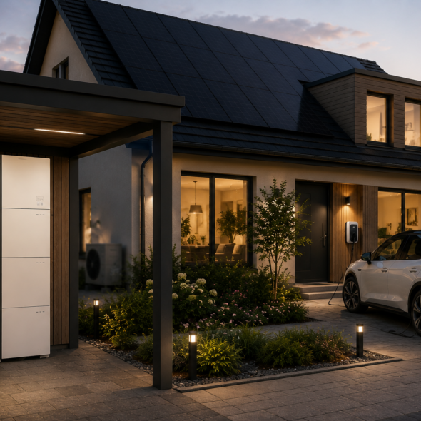 Woning met AlphaESS 27,9Kwh thuisbatterij