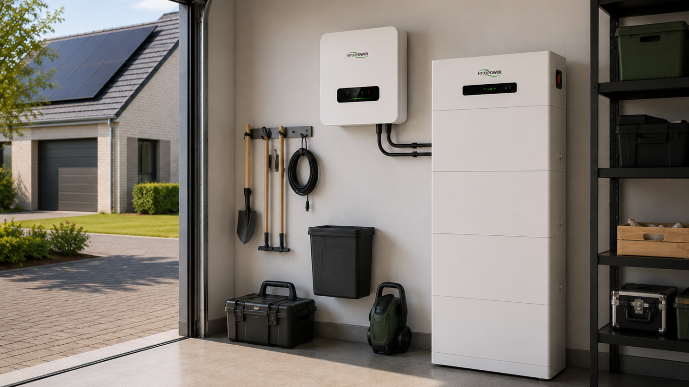Woning met HYXI 20Kwh Hybrid thuisbatterij