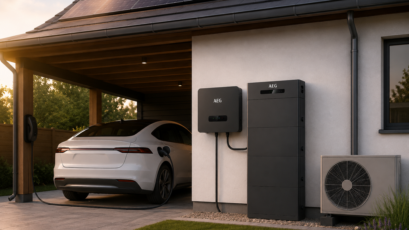 Woning met thuisbatterij, warmtepomp en zonnepanelen