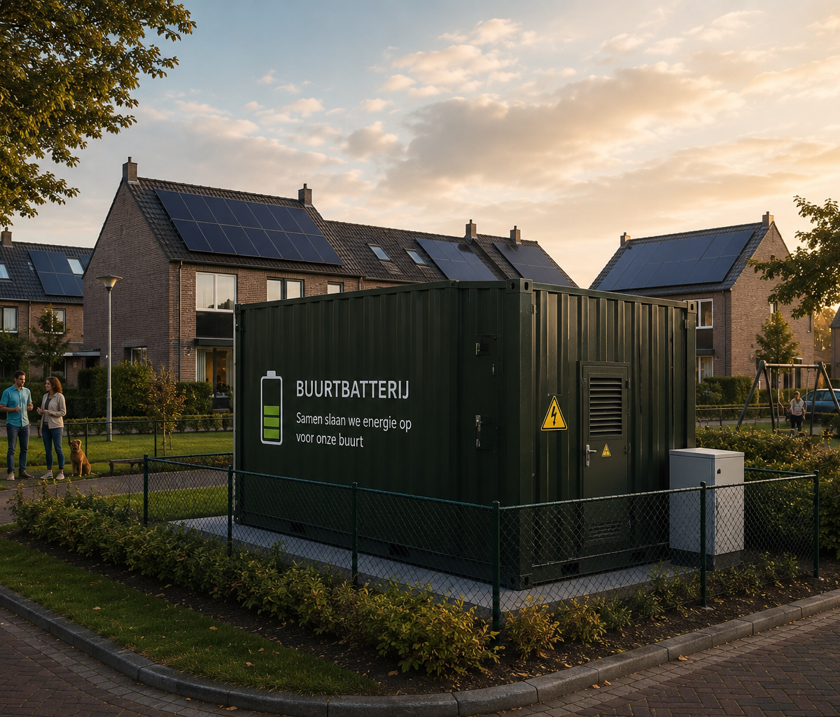 Buurtbatterij voor samen energie opslaan