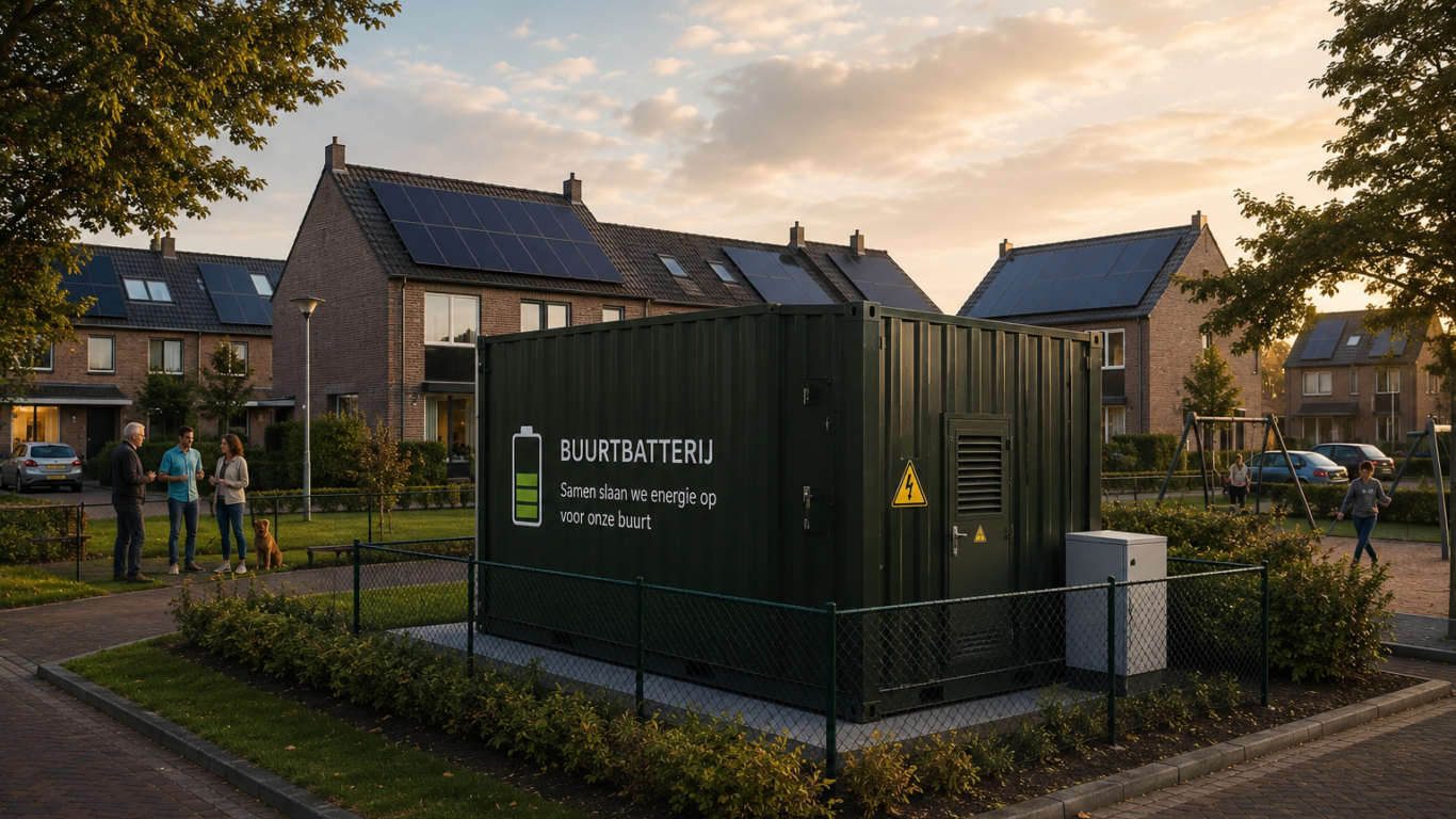 Buurtbatterij voor samen energie opslaan