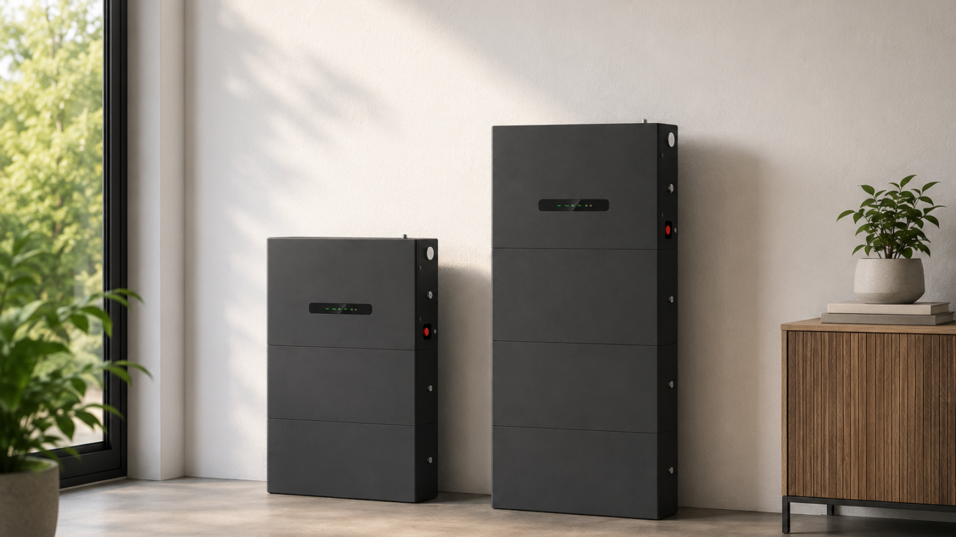 Grote en kleine AEG Thuisbatterij