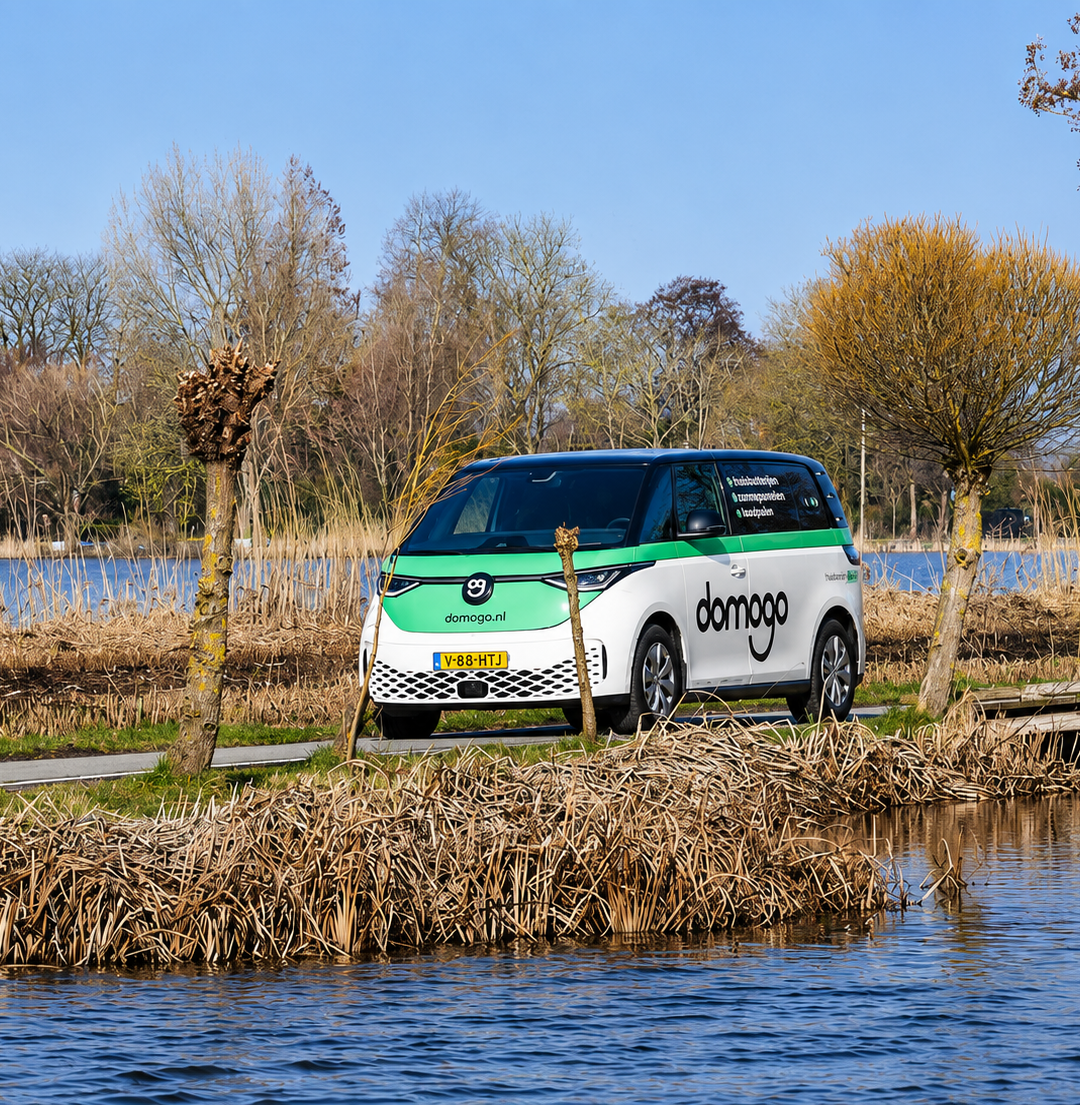 Domogo EV bus onderweg