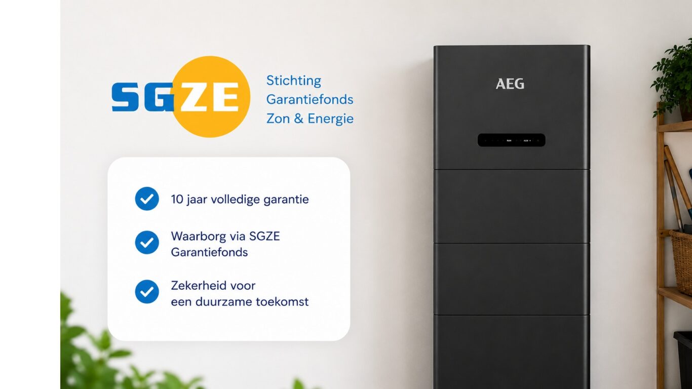 Thuisbatterij met SGZE garantie met rand