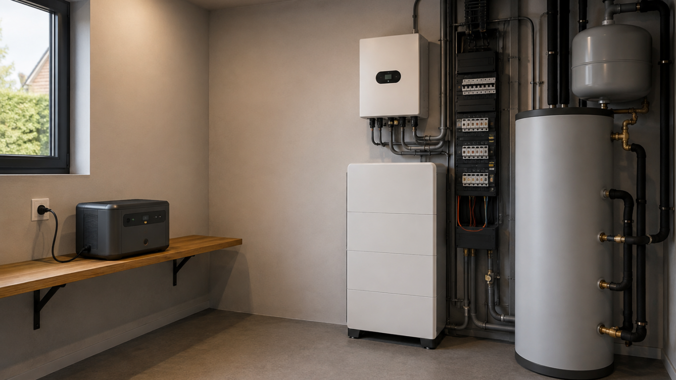 Plug-in batterij of professionele vaste batterij