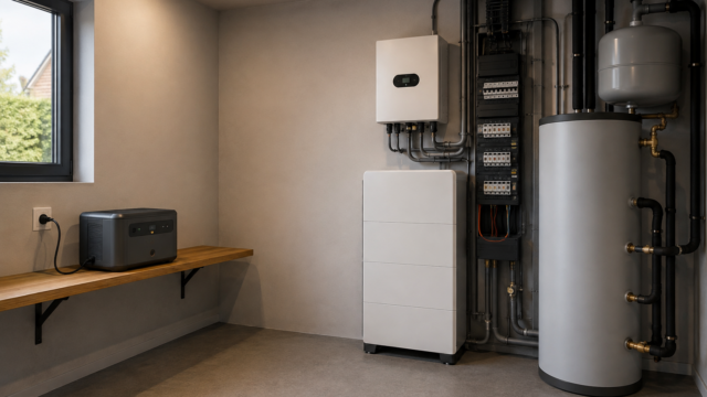 Plug-in batterij of professionele vaste batterij