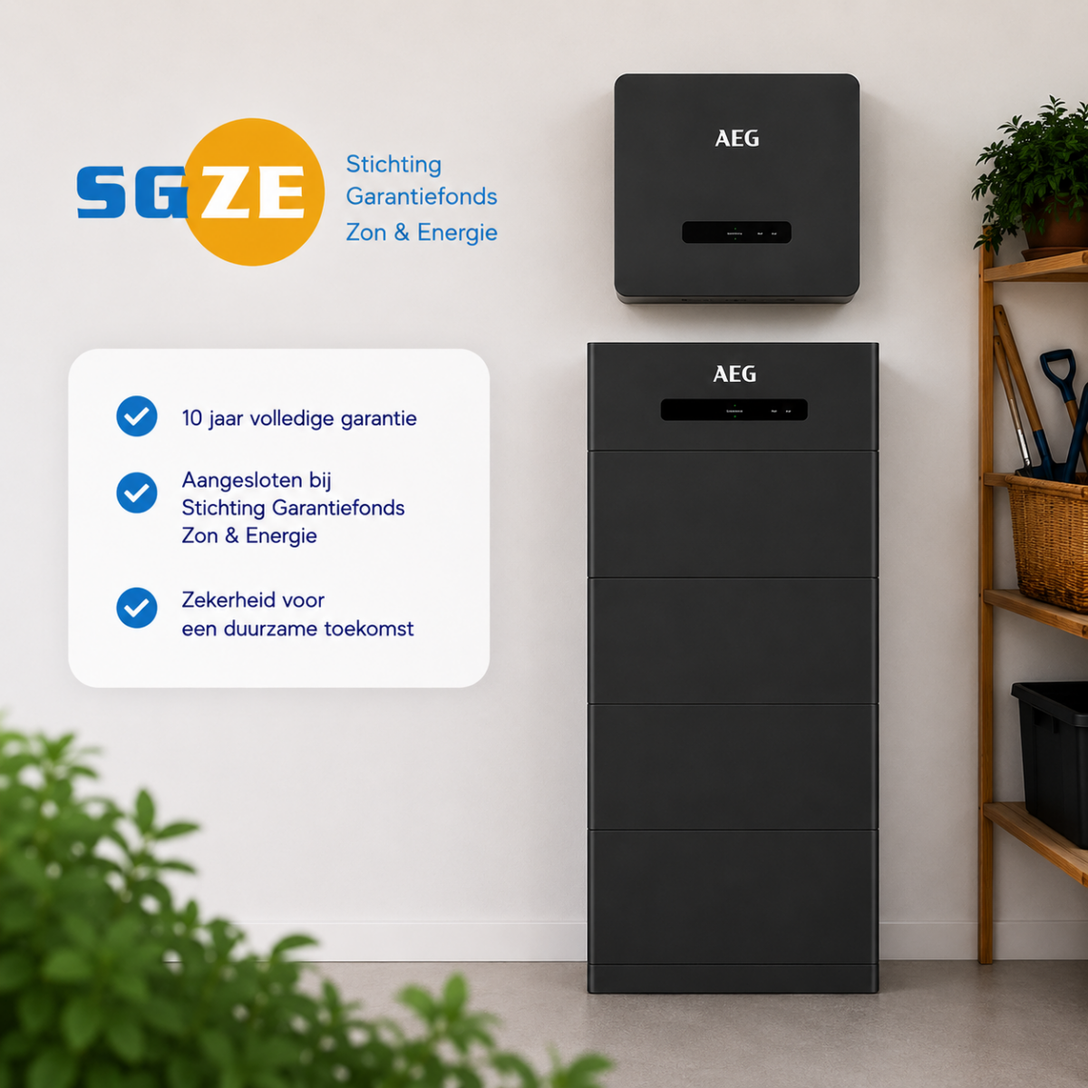 AEG 20 kwh hybride thuisbatterij met SGZE garantie