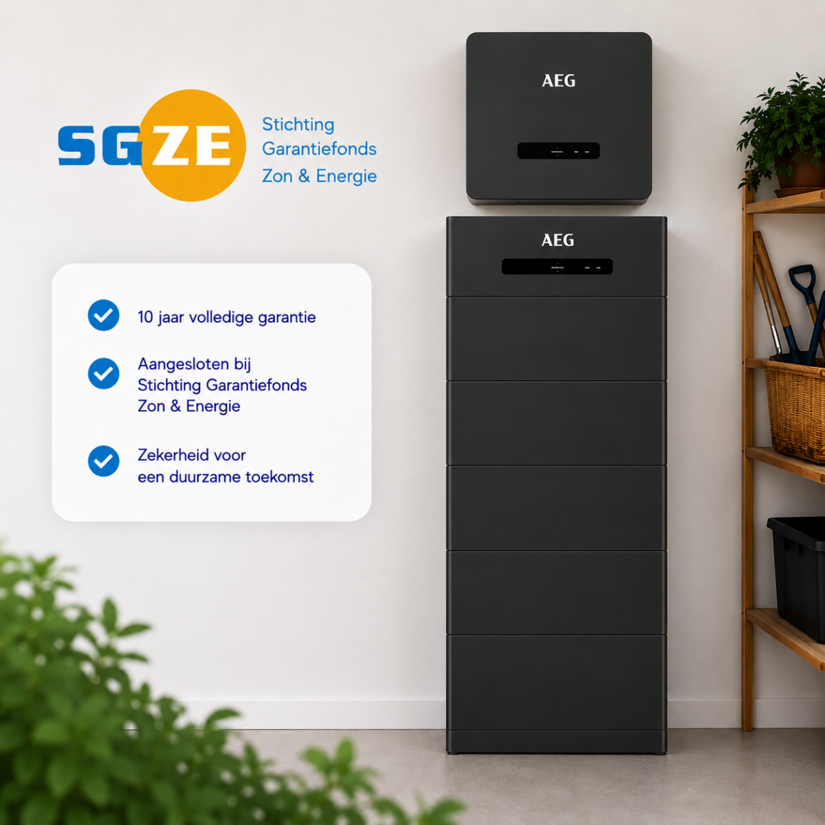 AEG slimme thuisbatterij 25 kWh Hybride