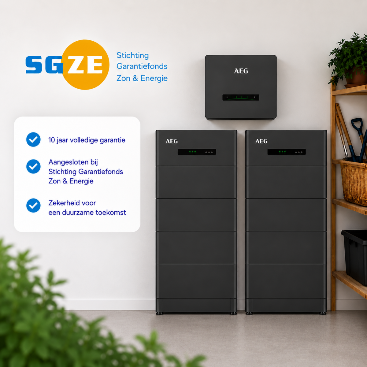 SGZE met 40 kWh AEG Hybride batterij