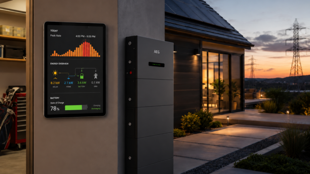 Slimme thuisbatterij met minder belasting van het net