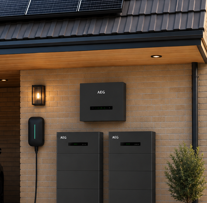 Woning met AEG 30 kWh slimme thuisbatterij
